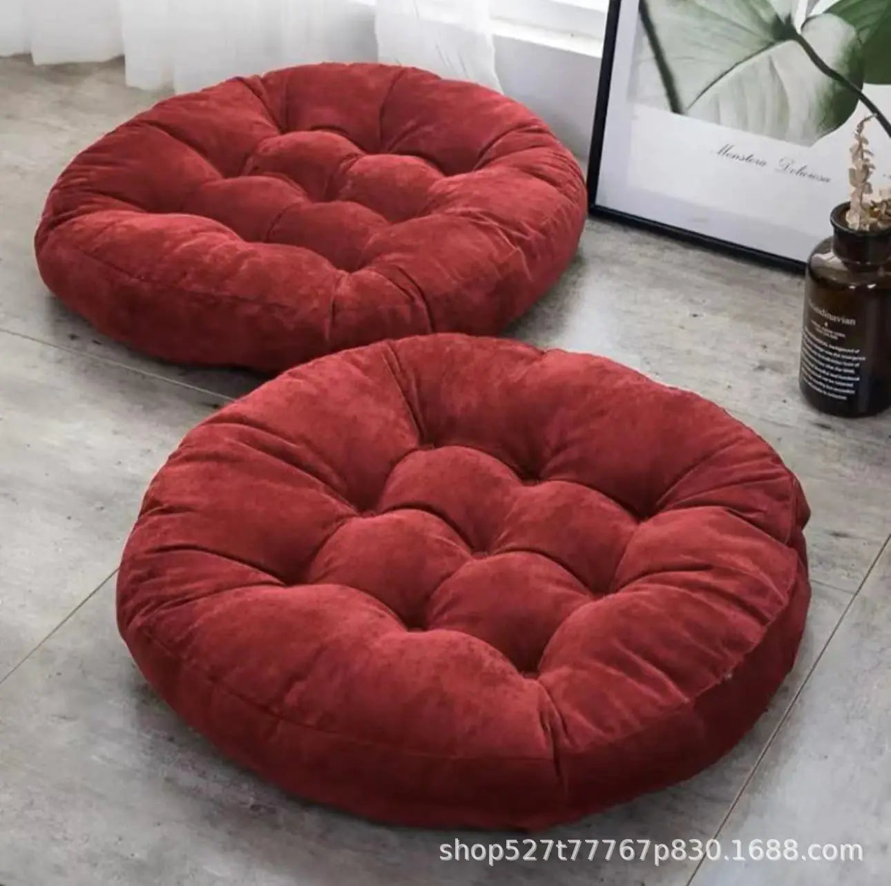 Japanese Minimalist Corduroy Tatami Cushion Seat Pad