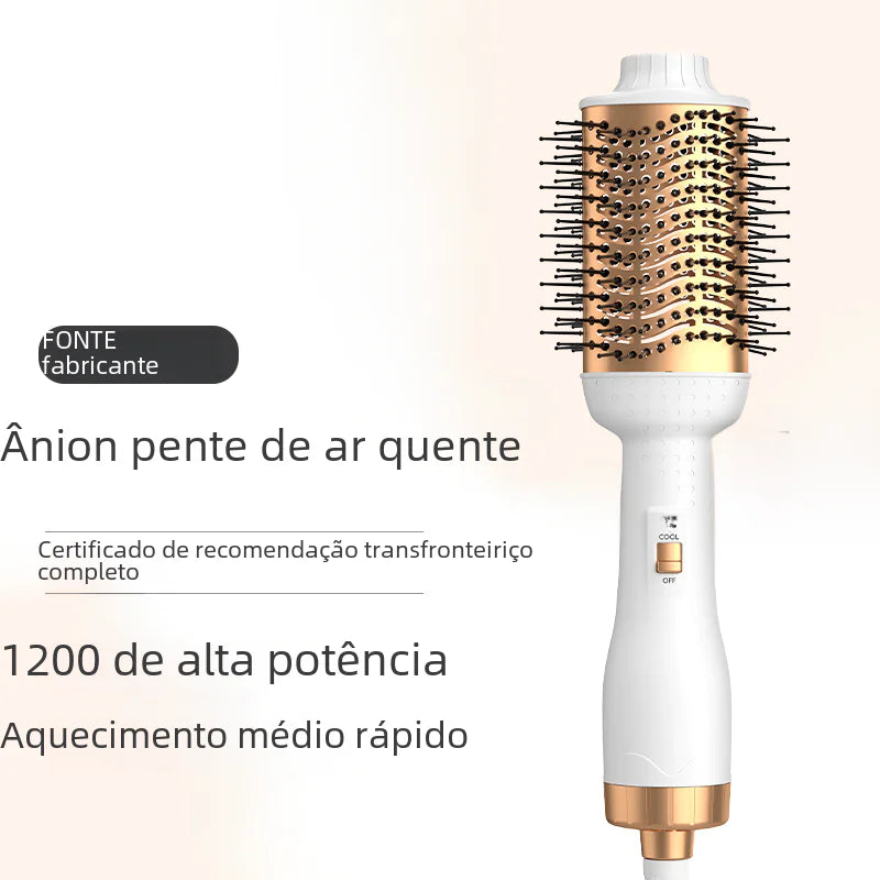 Black Gold Multifunctional Ionic Hair Dryer Brush