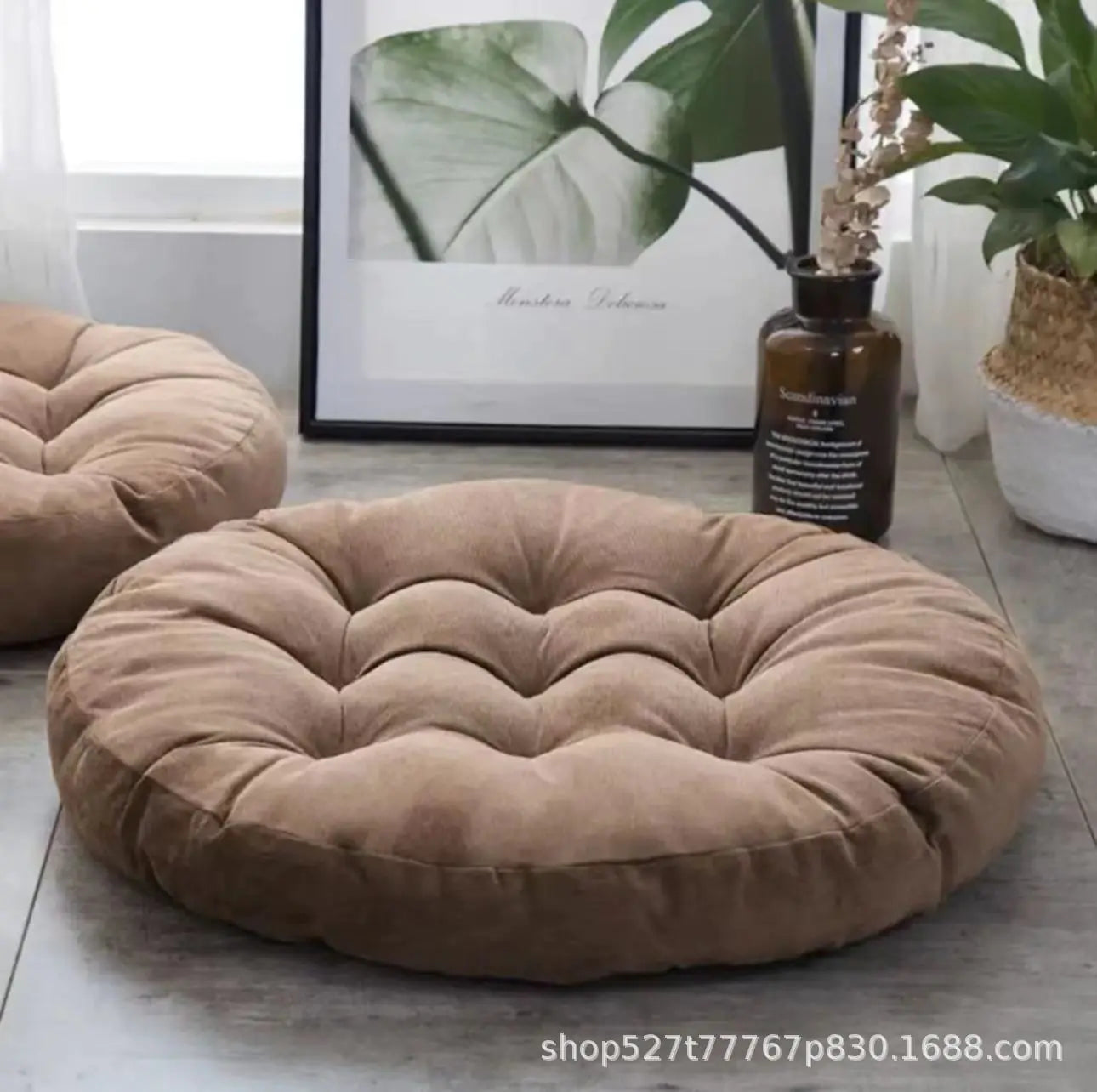 Japanese Minimalist Corduroy Tatami Cushion Seat Pad