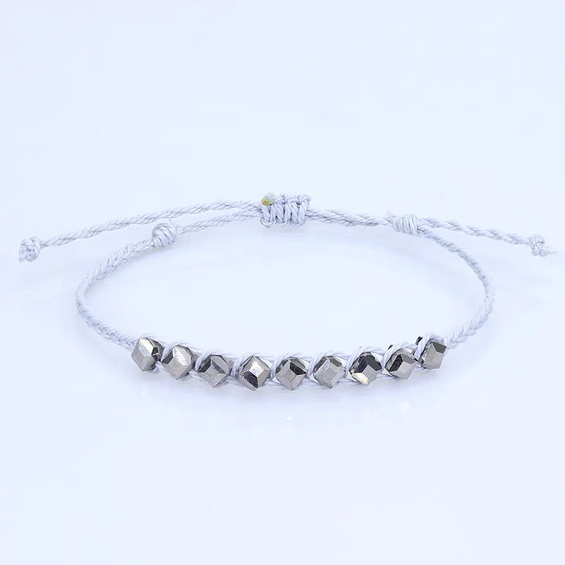 Handmade Cubic Crystal Bead Bracelet