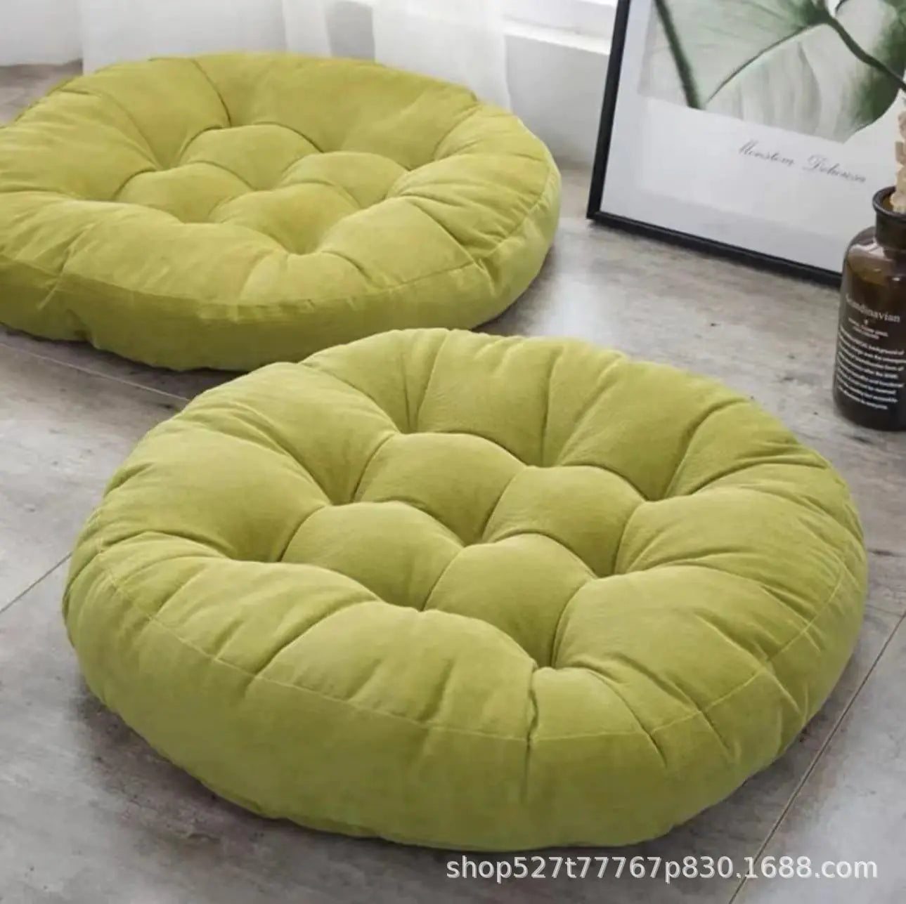 Japanese Minimalist Corduroy Tatami Cushion Seat Pad