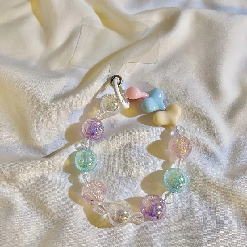 Love Bead Chain Phone Strap
